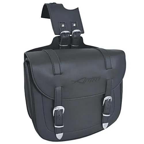 Borsa singola laterale Moto Custom Universali Mono Chopper Nero