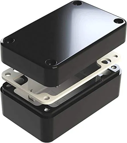 Deltron Enclosures 487-130806E-68 Contenitore universale 130 x 80 x 60 Alluminio Nero 1 pz.