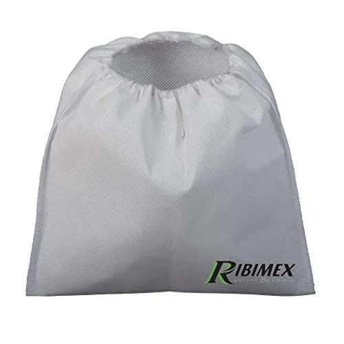 Ribimex PRCEN000/CF Prefiltro Autoestinguente per Aspiracenere, Bianco