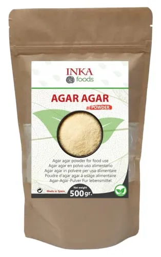 Agar agar polvere 500 gr - Addensante e gelificante vegetale naturale