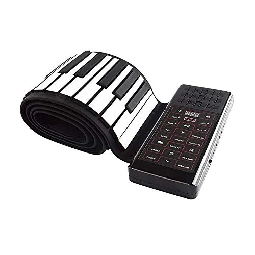 HSNPA Mano Roll Piano 88 Tasti di Tastiera Ispessimento Professional Edition per Adulti Principianti elettronico Midi Folding Strumento Portatile