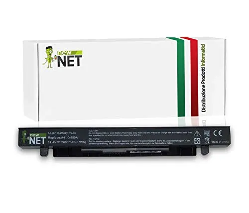 New Net Batteria A41-X550A Compatibile con ASUS Serie P450CC P450L P450LA P450LB P450LC P450V P450VB P450VC P550C P550CA P550L P550LA P550LC P552E P552EP ASUS Pro450 [2600mAh]