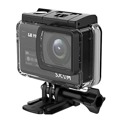 Lepeuxi SJCAM SJ8 PRO Action Camera 4K / 60FPS WiFi Sports Cam 2,3 pollici Touch Screen con obiettivo grandangolare 170 ° EIS 8X Zoom digitale fotocamera impermeabile Nero