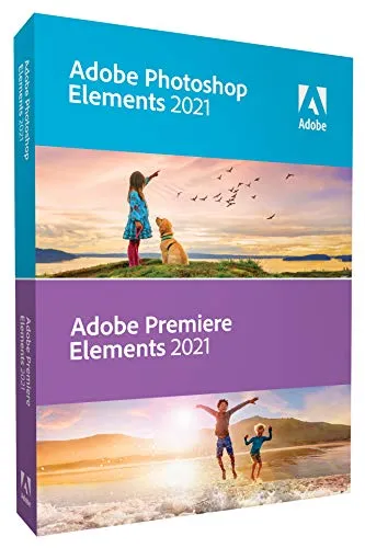 Adobe Photoshop Elements 2021 & Premiere Elements 2021 - Confezione di scatole (aggiornamento) - 1 utente - Win, Mac - International English