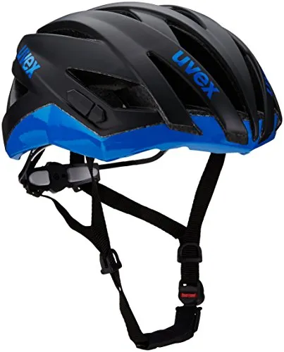 Uvex 4107651315_1315_52-56 - Casco da ciclismo unisex, 52-56, colore: Multicolore Black Mat-Blue