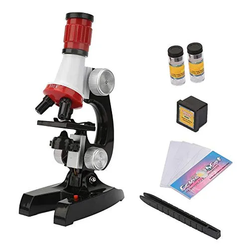 Hilitand Microscopio per Bambini Mini microscopio Composto principiante per Principianti con Kit Accessori Kit didattico per Bambini in età prescolare Kit didattico