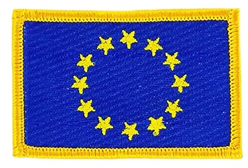 Toppa Ricamata Bandiera Europa Unione Europea UE CEE thermocollant insigne