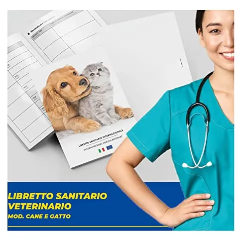 LIBRETTO SANITARIO VETERINARIO 15X21 CM - Cane e Gatto - ideale per i nostri amici a 4 zampe (10)