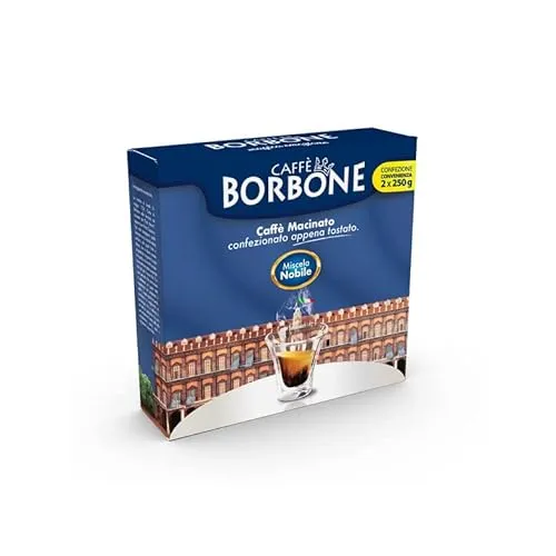 Caffè Borbone macinato confezione convenienza bipack 2x250g Miscela Blu Nobile