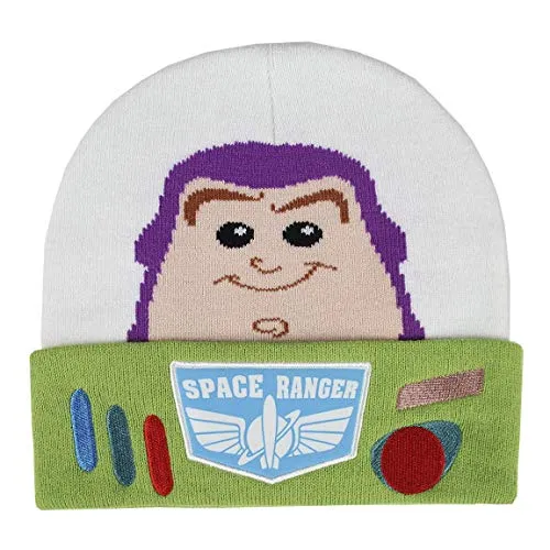 CERDÁ LIFE'S LITTLE MOMENTS 2200005883 Gorro Buzz Lightyear 3D-Licencia Oficial Disney, Blanco, Talla única Unisex Niños