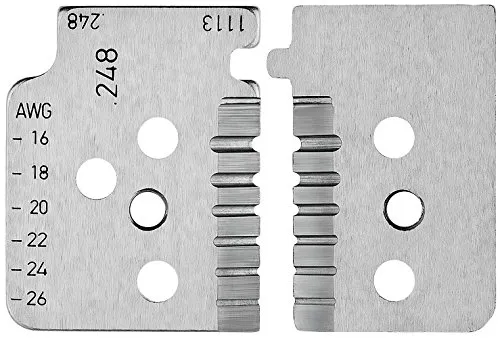 KNIPEX 12 19 14 1 set di lame di ricambio per 12 12 14 con lame sagomate