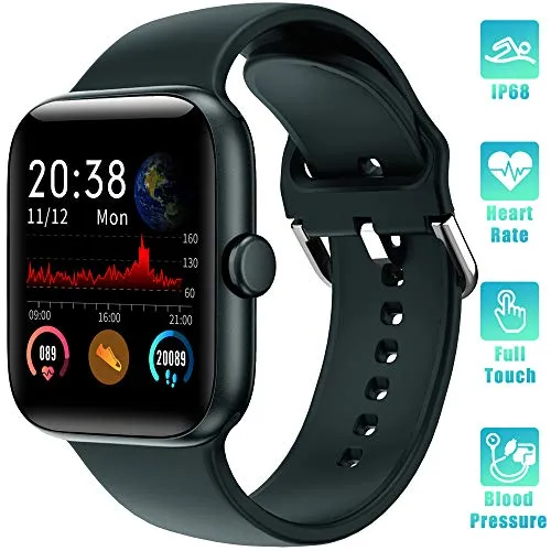 LIFEBEE Smartwatch Orologio Fitness Tracker Uomo Donna con TouchScreen Completo Impermeabile IP68 Smart Watches Pressione Sanguigna Monitor Cardiofrequenzimetro da Polso Contapassi per Android iOS