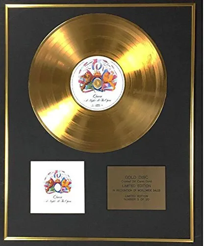 Queen – Exclusive Limited Edition 24 Carat Gold Disc – a Night at the opera