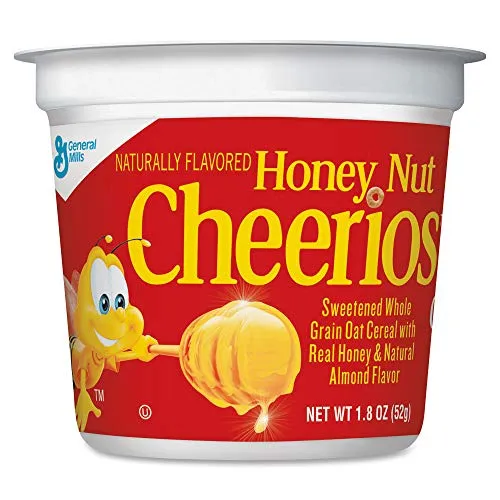 General Mills Honey Nut Cheerios Cereal, Single-Serve 1.8 oz Cup, 6/Pack, as 1 Package