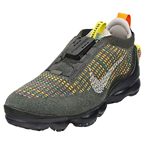 NIKE Air Vapormax 2020 FK Flyknit CW1765 (Newsprint/Black/Opti Yellow/College Grey 001), (Carte da giornale Nero Opti Giallo College Grigio), 45 EU