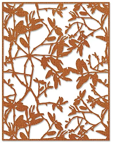 Sizzix 665436-Fustella Thinlits, Motivo: ramoscelli di Tim Holtz, Multicolor, Taglia unica