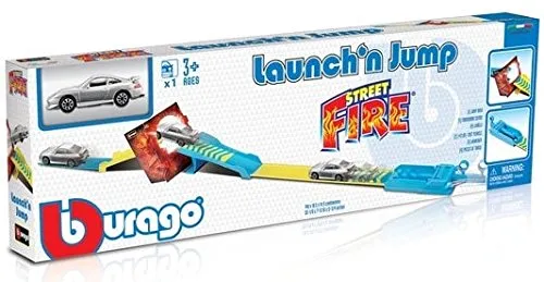 Casallia Bburago Street Fire Launch N Jump 30284 con un auto 1: 43