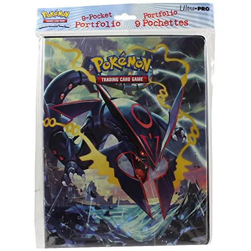 Ultra Pro Pokemon Card 9 Pocket Binder Album Portfolio featuring Mega Rayquaza Ex and Primal Groudon EX