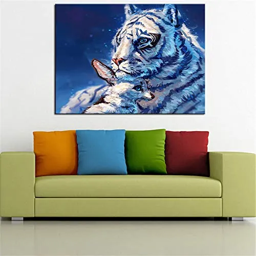 Stampa Su Tela Animal Painting And Wall Tigers Volpi Originale Dipinto Su Tela Per Decorazione Domestica 50Cmx70Cm