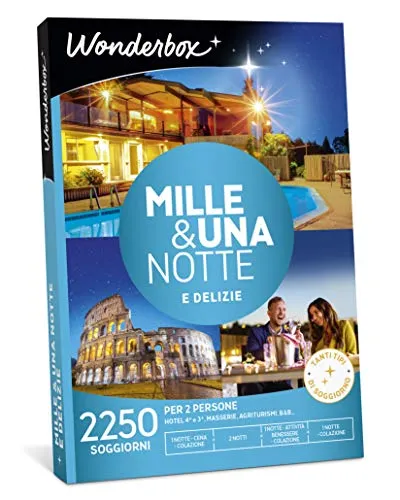 Wonderbox Cofanetto Regalo - Mille & Una Notte E DELIZIE - Valido 3 Anni e 3 Mesi