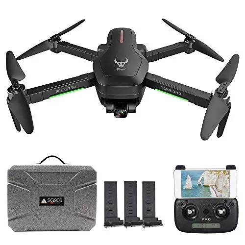 Goolsky SG906 PRO GPS RC Drone con Fotocamera 4K 5G WiFi a 2 Assi Gimbal 25mins Tempo di Volo Brushless Quadcopter Seguimi MV Foto Gesto con Borsa Portatile