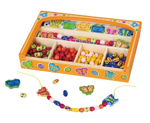Distributori Giocattoli Confezione 180 Perline in Legno per Braccialetti, Multicolore, 6934510585501