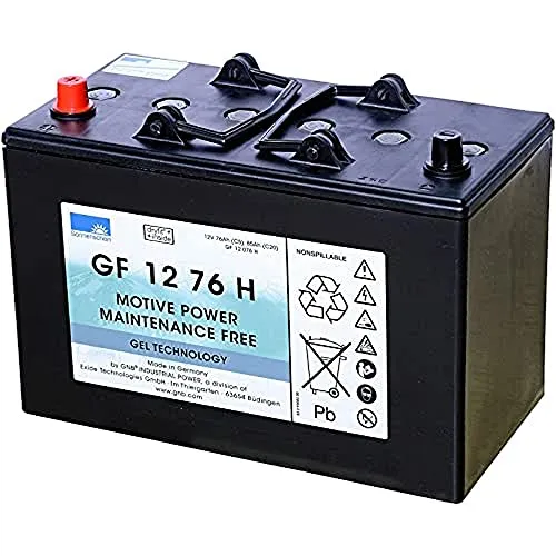 Traction battery gel 12 V / 76 Ah for TASKI Swingo 755/955/1255 (7520152)