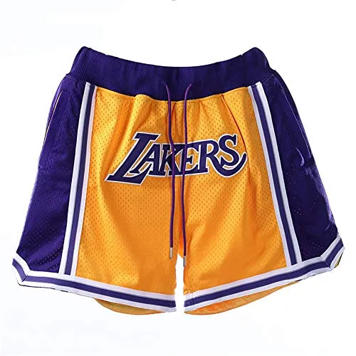 MiSide Basket Pantaloncini, NBA Lakers Lebron James/Kobe Bryant, Shorts da Basket, Retro Pantaloncini,XL-180CM