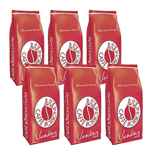 12 Kg Caffe Borbone Red Tostato in Grani Beans a Chicci Miscela Rossa Vending Buste da 1 Kg