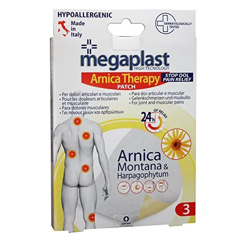 NO-NAME tola) Cerotto per dolori articolari e muscolari Arnica Megaplast PVS - MEG003 (conf. 3)