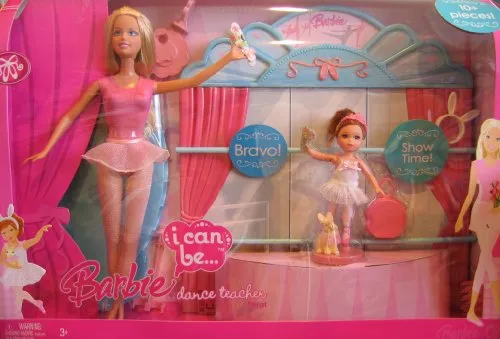 Barbie I Can Be A Dance Teacher 10+ Pezzo Playset con Barbie & Kelly Dolls (2007)