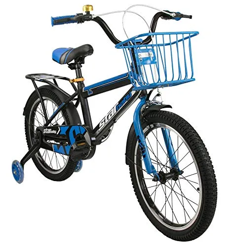 Airel Biciclette per Bambini | Bicicletta con Rotelle e Cestino | Bici Bimbo | Bicicletta per Bambini 16 e 18 Pollici | Bicicletta per Bambini 4-7 Anni | Colore: Blu-Cielo Pollici: 18
