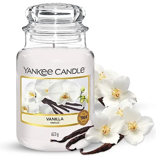 Yankee Candle Vanilla Candela Profumata In Giara Grande, Vaniglia