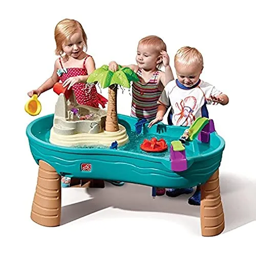 Step2 Splish Splash Tavolo da acqua con 10 accessori | Gioco d'acqua | Giochi d'acqua per bambini | Tavolo di attività con acqua per il giardino