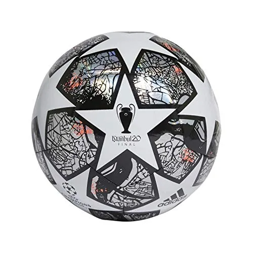 Adidas Fin Ist TRN, Pallone da Calcio Uomo, White/Multicolor/Black/Solar Red, 5