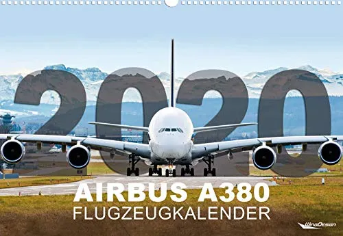 Airbus A380 / Boeing 747-8 - Calendario 2020, soggetto: aereo con i giganti delle ventole