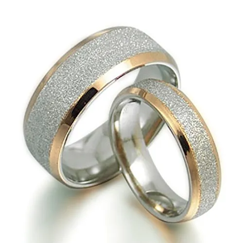 Gemini Groom & Bride - Set di anelli in titanio da 18 carati, per anniversario di matrimonio, da UK a Z7