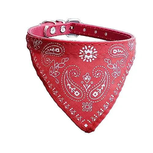 Newtensina Bandana del Cane del Cane di Modo Collare del Cane del Collare del Ragazzo Bandana del Cotone del Bandana Mezzo con Il Collare per i Cani