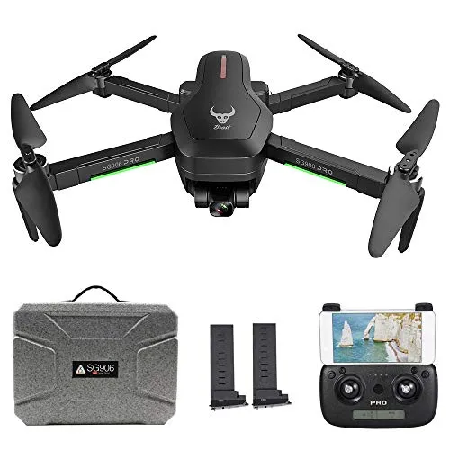 Goolsky SG906 PRO GPS RC Drone con Fotocamera 4K 5G WiFi a 2 Assi Gimbal 25mins Tempo di Volo Brushless Quadcopter Seguimi MV Foto Gesto con Borsa Portatile