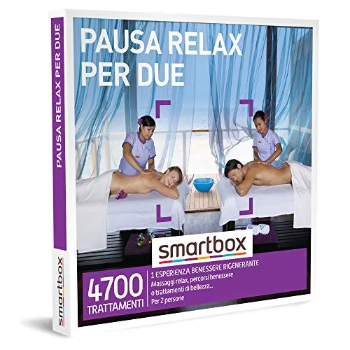 Smartbox - Cofanetto regalo Pausa relax per due - Idea regalo per la coppia - Un'esperienza benessere per 2 persone