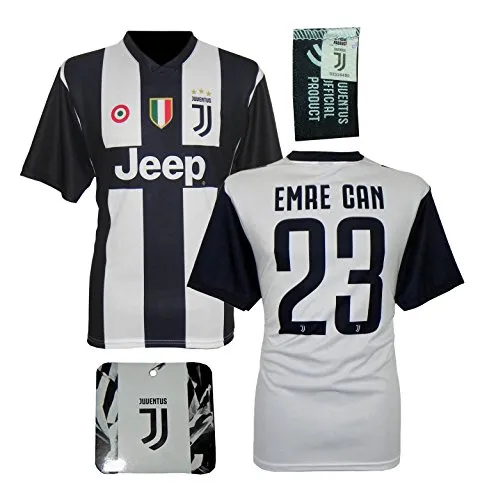 Juventus Maglia Emre Can 23 Replica Autorizzata 2018-2019 Bambino (Taglie-Anni 2 4 6 8 10 12) Adulto (S M L XL) (12 Anni)