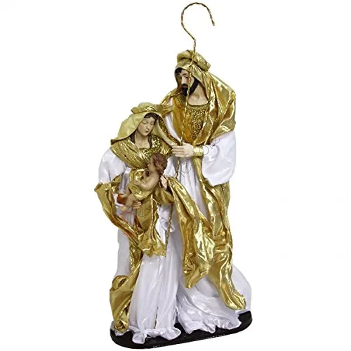 PRESEPE NATIVITA' GRANDE 90 CM COLORE ORO E BIANCO