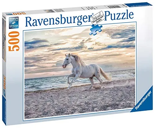 Ravensburger- Pferd am Strand Cavallo in Spiaggia, Multicolore, 16586 5