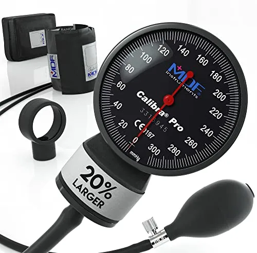 MDF Calibra Pro Sfigmomanometro ad aneroide della Monitor per la rilevazione della pressione arteriosa - Nero (MDF808B-11)