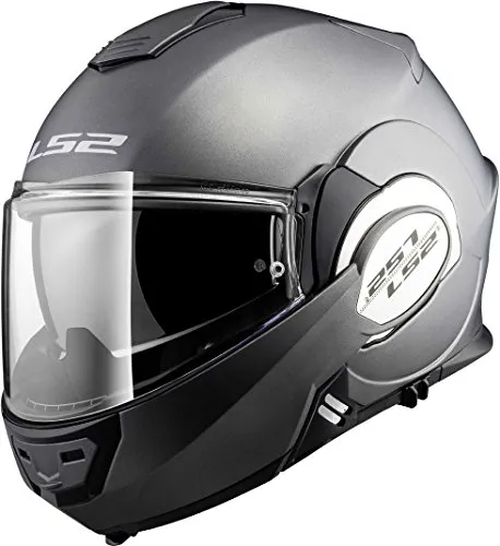 LS2 Casco moto VALIANT MATT TITANIUM, Titanium, S