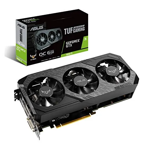 ASUS TUF Gaming X3 GeForce GTX 1660 Ti OC Edition 6 GB GDDR6, Scheda Video Gaming, Dissipatore TUF 3 Ventole, Tecnologia DirectCU II e Auto-Extreme per Gaming FullHD, Alti Refresh Rate