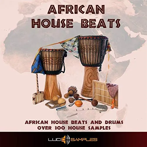 African House Beats - Moderni loop di percussioni, campioni di batteria e campioni di percussioni per la casa. Il pacchetto campione include oltre 300 campioni di case inestim...|WAV Files DVD non BOX