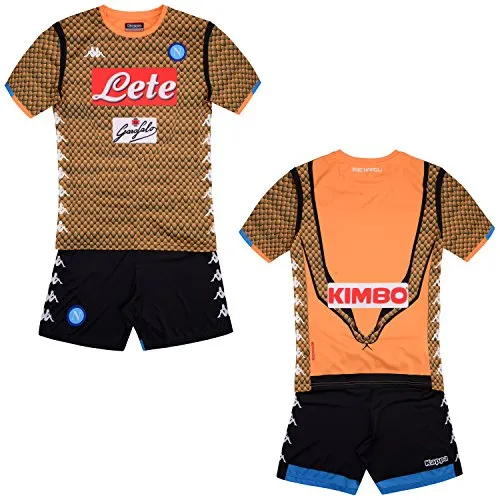 SSC Napoli Kit Gara Portiere 2018/2019 Bimbo, Arancione, 14 anni