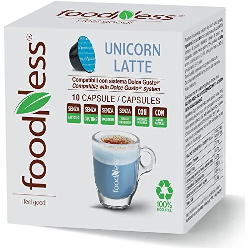Foodness Capsula Unicorn Latte - Pacco da 10 x 140 g