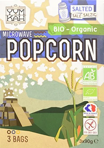 Yum Kah Popcorn per Microonde, 3 x 90g